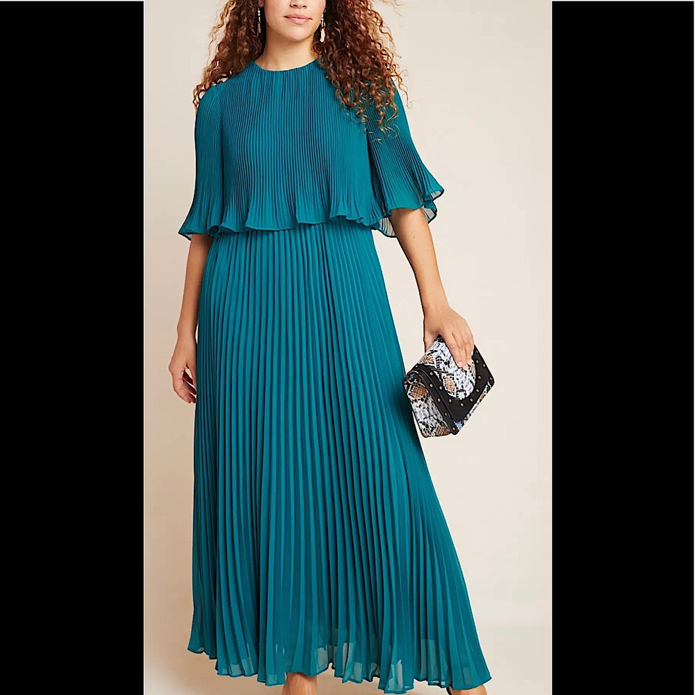 Corey Lynn Calter Pleated Maxi Dress